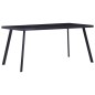 vidaXL Esstisch Schwarz 180 x 90 x 75 cm Hartglas vidaXL Esstisch Schwarz 180 x 90 x 75 cm Hartglas