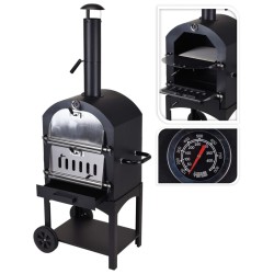 ProGarden BBQ Pizzaofen Schwarz 