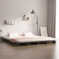 vidaXL Palettenbett Grau 140x190 cm Massivholz Kiefer vidaXL Palettenbett Grau 140x190 cm Massivholz Kiefer