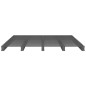 vidaXL Palettenbett Grau 140x190 cm Massivholz Kiefer vidaXL Palettenbett Grau 140x190 cm Massivholz Kiefer