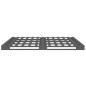 vidaXL Palettenbett Grau 140x190 cm Massivholz Kiefer vidaXL Palettenbett Grau 140x190 cm Massivholz Kiefer