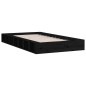 vidaXL Massivholzbett Schwarz 120x190 cm vidaXL Massivholzbett Schwarz 120x190 cm