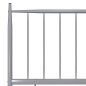 vidaXL Bett Grau Metall 100x200 cm vidaXL Bett Grau Metall 100x200 cm