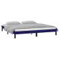 vidaXL Massivholzbett mit LEDs Schwarz 180x200 cm vidaXL Massivholzbett mit LEDs Schwarz 180x200 cm