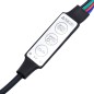vidaXL Massivholzbett mit LEDs Schwarz 180x200 cm vidaXL Massivholzbett mit LEDs Schwarz 180x200 cm