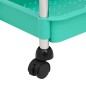 vidaXL Küchenwagen 5 Etagen Türkis 42x29x128 cm Eisen und ABS vidaXL Küchenwagen 5 Etagen Türkis 42x29x128 cm Eisen und ABS
