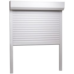 vidaXL Rollladen Aluminium 100x130 cm Weiß