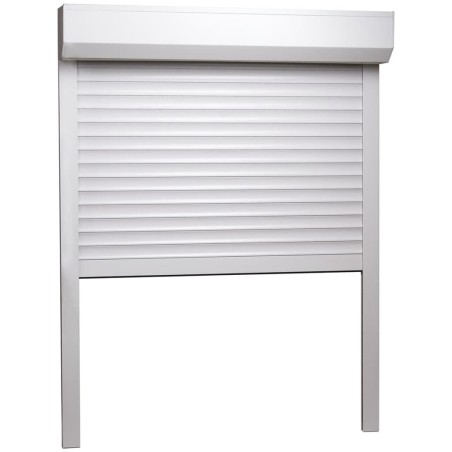 vidaXL Rollladen Aluminium 100x130 cm Weiß
