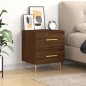 vidaXL Nachttisch Braune Eiche 40x35x47,5 cm Holzwerkstoff vidaXL Nachttisch Braune Eiche 40x35x47,5 cm Holzwerkstoff