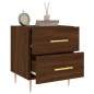 vidaXL Nachttisch Braune Eiche 40x35x47,5 cm Holzwerkstoff vidaXL Nachttisch Braune Eiche 40x35x47,5 cm Holzwerkstoff