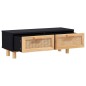 vidaXL Couchtisch Schwarz 80x40x30 cm Holzwerkstoff Massivholz Kiefer vidaXL Couchtisch Schwarz 80x40x30 cm Holzwerkstoff Massivholz Kiefer