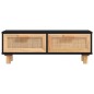 vidaXL Couchtisch Schwarz 80x40x30 cm Holzwerkstoff Massivholz Kiefer vidaXL Couchtisch Schwarz 80x40x30 cm Holzwerkstoff Massivholz Kiefer