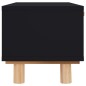 vidaXL Couchtisch Schwarz 80x40x30 cm Holzwerkstoff Massivholz Kiefer vidaXL Couchtisch Schwarz 80x40x30 cm Holzwerkstoff Massivholz Kiefer