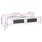 vidaXL Couchtisch Schwarz 80x40x30 cm Holzwerkstoff Massivholz Kiefer vidaXL Couchtisch Schwarz 80x40x30 cm Holzwerkstoff Massivholz Kiefer