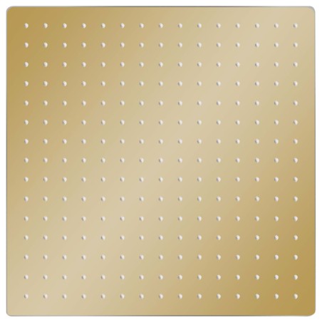 vidaXL Regenbrause Edelstahl 40x40 cm Quadrat Golden