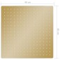 vidaXL Regenbrause Edelstahl 40x40 cm Quadrat Golden vidaXL Regenbrause Edelstahl 40x40 cm Quadrat Golden