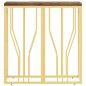 vidaXL Konsolentisch Golden Edelstahl und Altholz Massiv vidaXL Konsolentisch Golden Edelstahl und Altholz Massiv