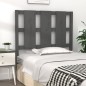 vidaXL Kopfteil Grau 105,5x4x100 cm Massivholz Kiefer