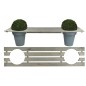 Esschert Design Bank für 2 Blumentöpfe 180 cm NG71 Esschert Design Bank für 2 Blumentöpfe 180 cm NG71