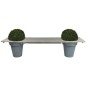 Esschert Design Bank für 2 Blumentöpfe 180 cm NG71 Esschert Design Bank für 2 Blumentöpfe 180 cm NG71