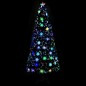 vidaXL Weihnachtsbaum mit LED-Schneeflocken Schwarz 210 cm Fiberoptik vidaXL Weihnachtsbaum mit LED-Schneeflocken Schwarz 210 cm Fiberoptik