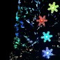 vidaXL Weihnachtsbaum mit LED-Schneeflocken Schwarz 210 cm Fiberoptik vidaXL Weihnachtsbaum mit LED-Schneeflocken Schwarz 210 cm Fiberoptik