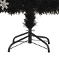 vidaXL Weihnachtsbaum mit LED-Schneeflocken Schwarz 210 cm Fiberoptik vidaXL Weihnachtsbaum mit LED-Schneeflocken Schwarz 210 cm Fiberoptik