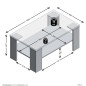 FMD Couchtisch mit Ablage Matera-Grau und Altholz-Optik FMD Couchtisch mit Ablage Matera-Grau und Altholz-Optik