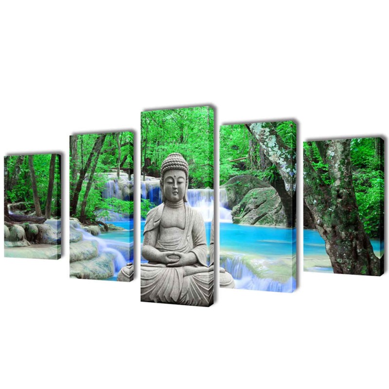 Bilder Dekoration Set Buddha 200 x 100 cm Bilder Dekoration Set Buddha 200 x 100 cm