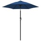 vidaXL Sonnenschirm Blau 200 x 224 cm Aluminium vidaXL Sonnenschirm Blau 200 x 224 cm Aluminium