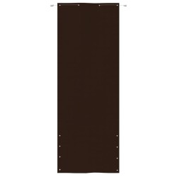 vidaXL Balkon-Sichtschutz Braun 80x240 cm Oxford-Gewebe