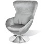 vidaXL Sessel in Ei-Form Silbern vidaXL Sessel in Ei-Form Silbern