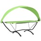 Outdoor-Loungebett mit Dach Grün Stahl und Oxford-Stoff Outdoor-Loungebett mit Dach Grün Stahl und Oxford-Stoff
