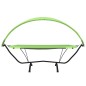 Outdoor-Loungebett mit Dach Grün Stahl und Oxford-Stoff Outdoor-Loungebett mit Dach Grün Stahl und Oxford-Stoff