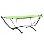 Outdoor-Loungebett mit Dach Grün Stahl und Oxford-Stoff Outdoor-Loungebett mit Dach Grün Stahl und Oxford-Stoff