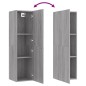 vidaXL TV-Wandschrank Grau Sonoma 30,5x30x110 cm vidaXL TV-Wandschrank Grau Sonoma 30,5x30x110 cm