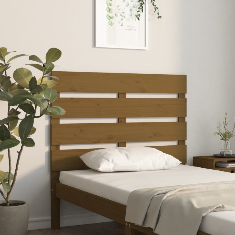 vidaXL Kopfteil Honigbraun 100x3x80 cm Massivholz Kiefer