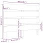 vidaXL Kopfteil Honigbraun 100x3x80 cm Massivholz Kiefer