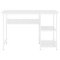 vidaXL Computertisch Weiß 105x55x72 cm MDF und Metall vidaXL Computertisch Weiß 105x55x72 cm MDF und Metall