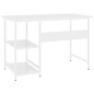vidaXL Computertisch Weiß 105x55x72 cm MDF und Metall vidaXL Computertisch Weiß 105x55x72 cm MDF und Metall