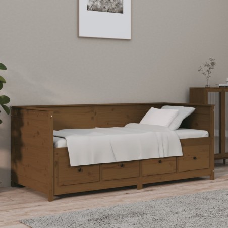 vidaXL Tagesbett Honigbraun 100x200 cm Massivholz Kiefer