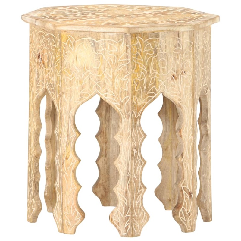 vidaXL Beistelltisch Ø48 cm Massivholz Mango vidaXL Beistelltisch Ø48 cm Massivholz Mango