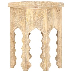 vidaXL Beistelltisch Ø48 cm Massivholz Mango