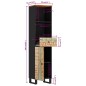 vidaXL Badschrank 38x33x160 cm Altholz Massivholz vidaXL Badschrank 38x33x160 cm Altholz Massivholz