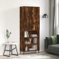 Highboard Räuchereiche 69,5x34x180 cm Holzwerkstoff Highboard Räuchereiche 69,5x34x180 cm Holzwerkstoff
