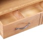 vidaXL TV-Schrank mit Schublade 88x42x46 cm Massivholz Eiche