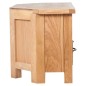 vidaXL TV-Schrank mit Schublade 88x42x46 cm Massivholz Eiche