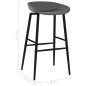 vidaXL Barhocker 2 Stk. Grau vidaXL Barhocker 2 Stk. Grau
