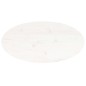 vidaXL Tischplatte Weiß 60x30x2,5 cm Massivholz Kiefer Oval vidaXL Tischplatte Weiß 60x30x2,5 cm Massivholz Kiefer Oval