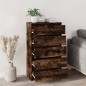 vidaXL Schubladenschrank Räuchereiche 60x36x103 cm Holzwerkstoff vidaXL Schubladenschrank Räuchereiche 60x36x103 cm Holzwerkstoff